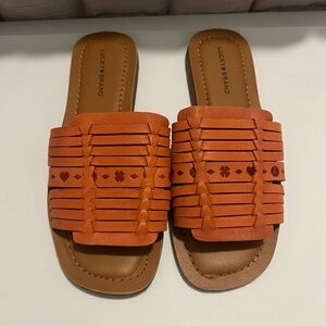 Lucky Brand orange slides
